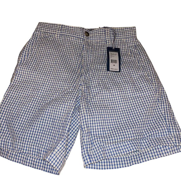 Vineyard Vines Other - Vineyard Vines Mens Shorts Size 28 Blue Plaid Chino Breaker Pockets New